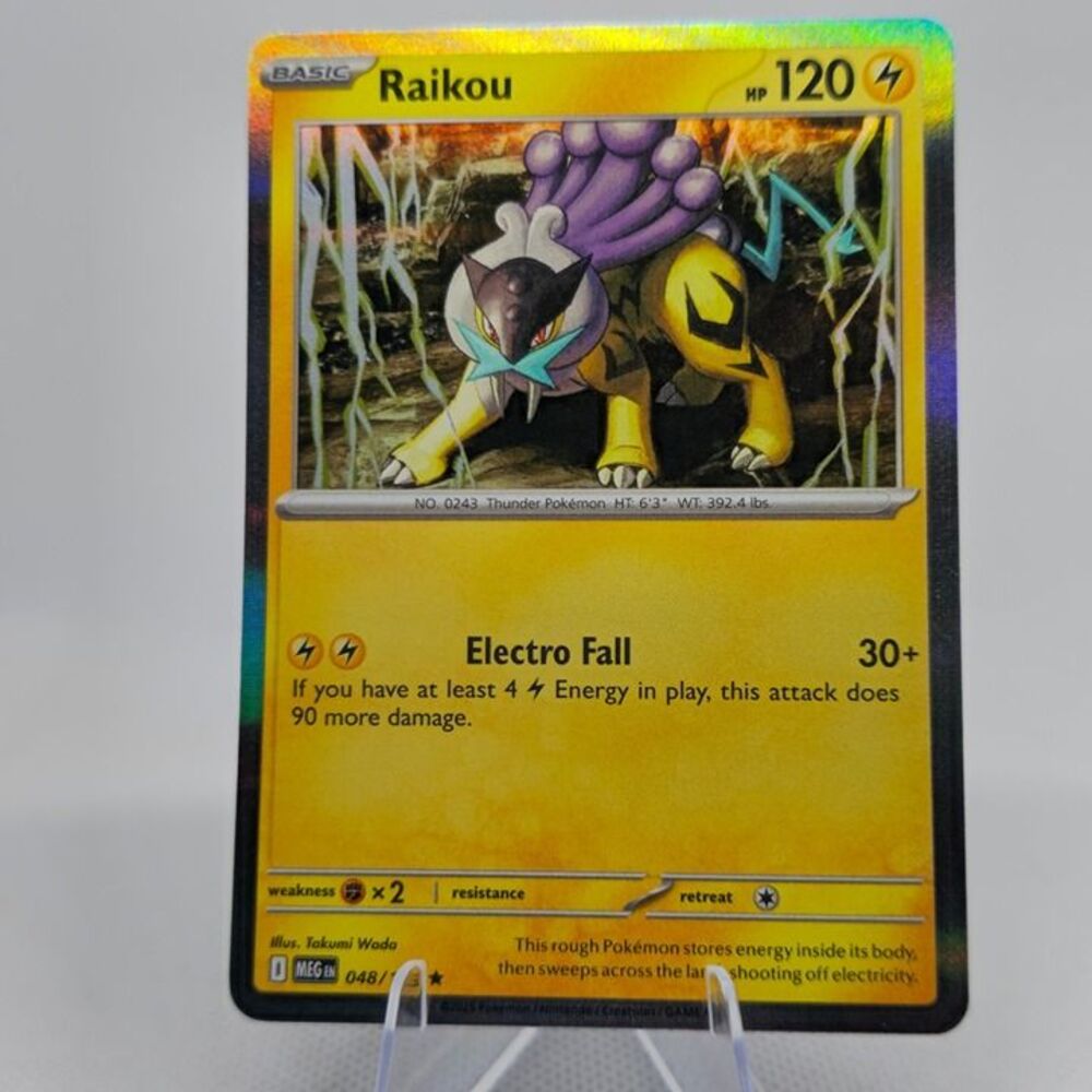 Raikou #48 MEG Mega Evolution Pokemon holo